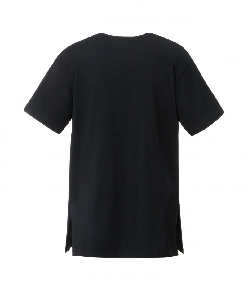 Black Onitsuka Tiger T Shirts | 69247-GNAE