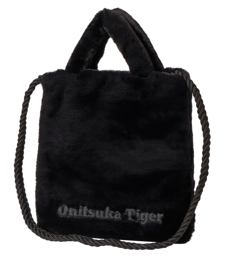 Black Onitsuka Tiger Tote Bag | 34625-JOYT