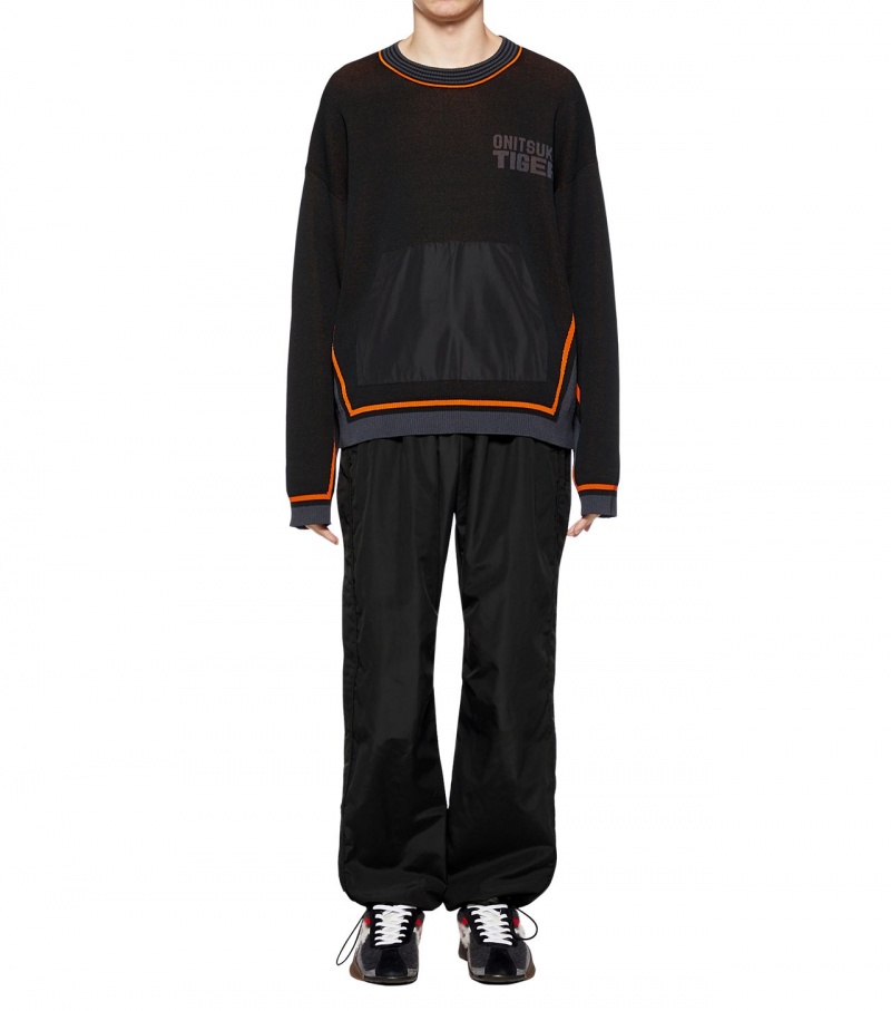 Black Onitsuka Tiger Track Pants | 87096-GXEC