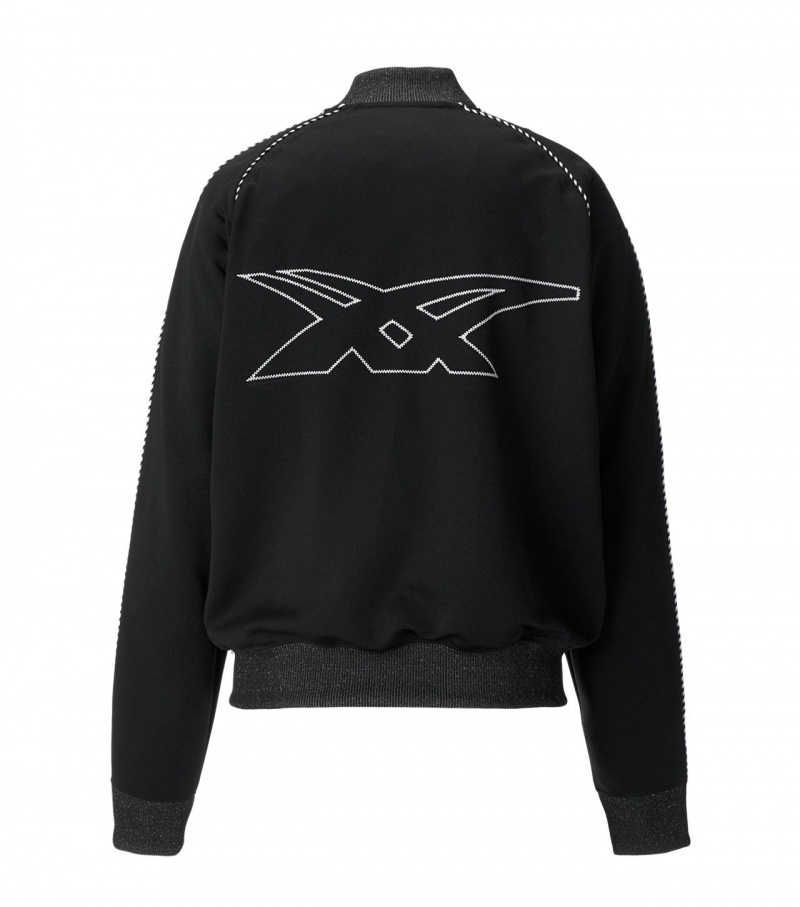 Black Onitsuka Tiger Track Tops | 72069-ODJN