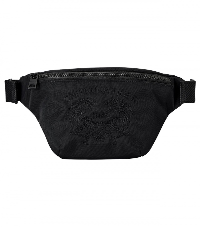 Black Onitsuka Tiger Waist Pouch | 37126-FBOS