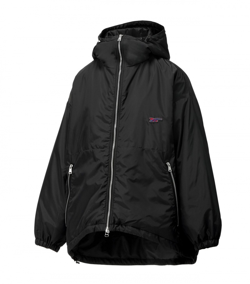 Black Onitsuka Tiger Ws Blouson Jackets | 32619-ASWJ