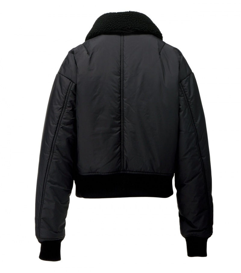 Black Onitsuka Tiger Ws Blouson Jackets | 36497-TQZW