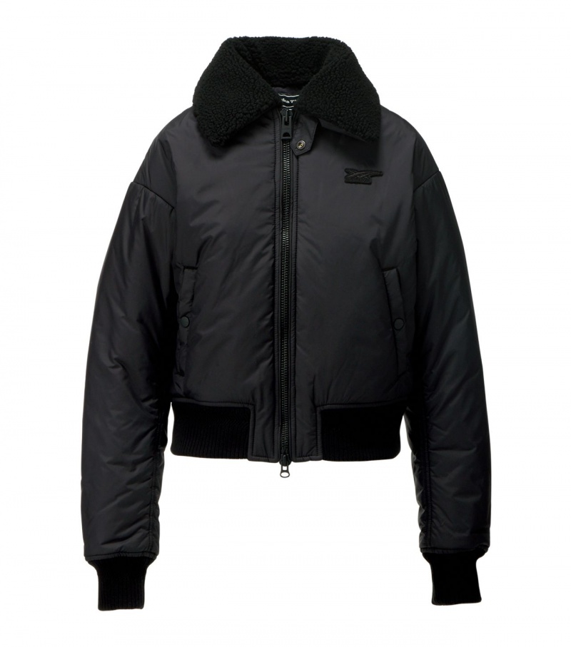 Black Onitsuka Tiger Ws Blouson Jackets | 36497-TQZW