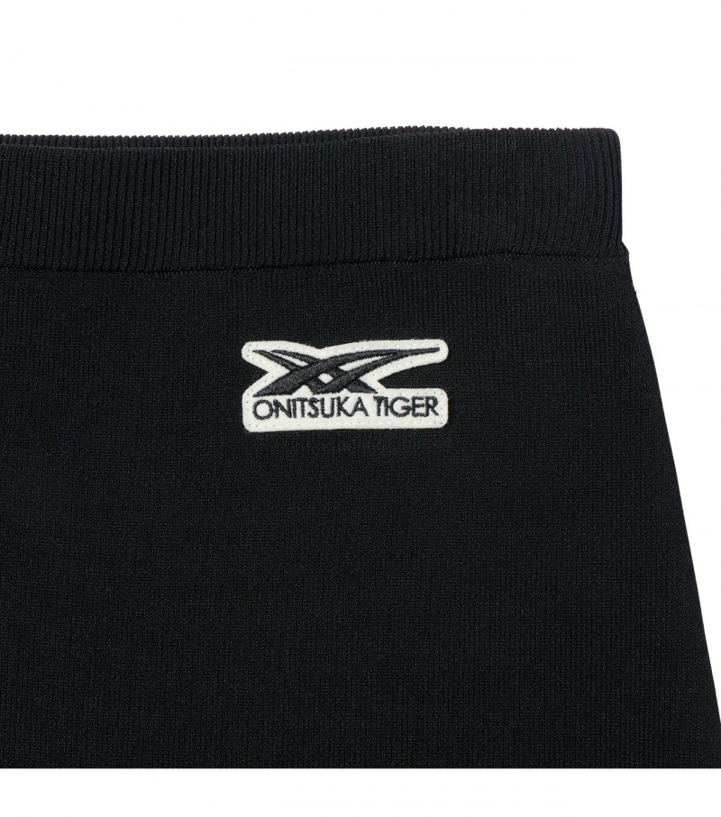 Black Onitsuka Tiger Ws Knit Skirts | 31746-SIZG