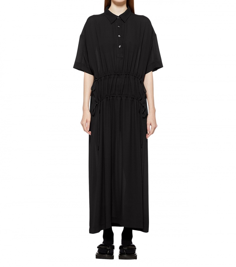 Black Onitsuka Tiger Ws Long Dress | 59376-BQDK