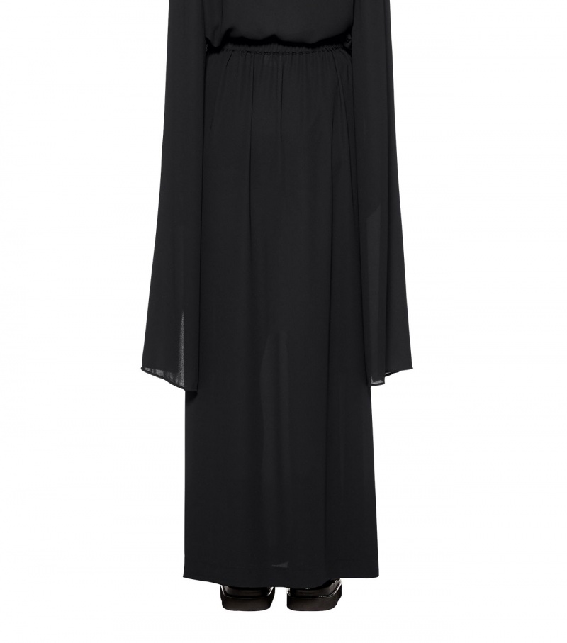 Black Onitsuka Tiger Ws Long Skirts | 34780-ISAL