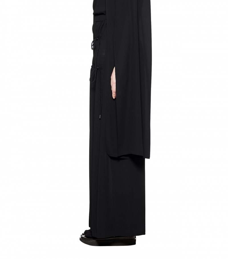 Black Onitsuka Tiger Ws Long Skirts | 34780-ISAL