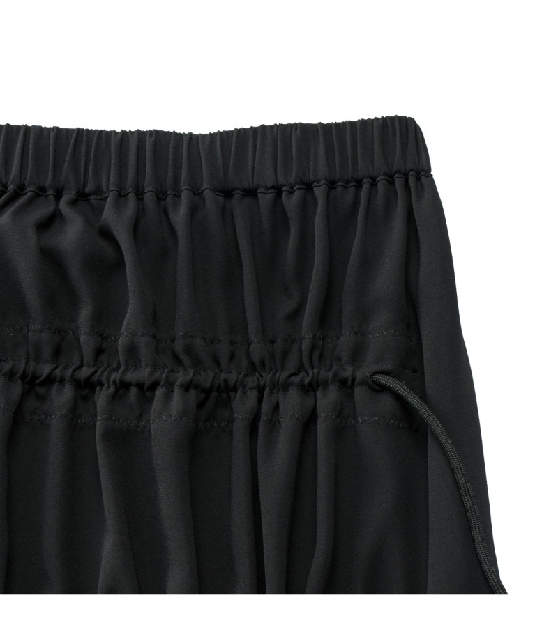 Black Onitsuka Tiger Ws Long Skirts | 34780-ISAL