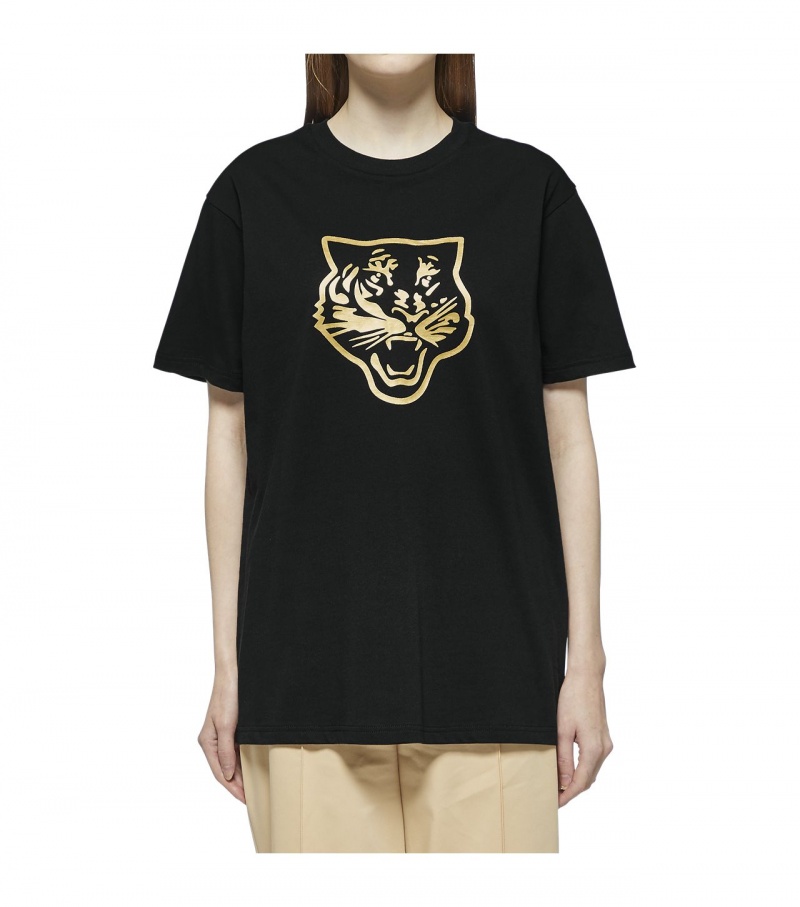 Black / Gold Onitsuka Tiger Logo Graphic T | 98140-VFLU