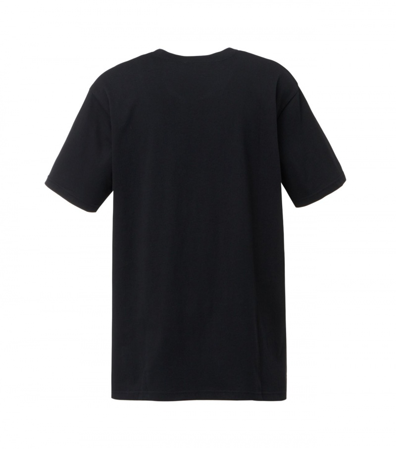 Black / Red Onitsuka Tiger Logo T Shirts | 41596-WRKG