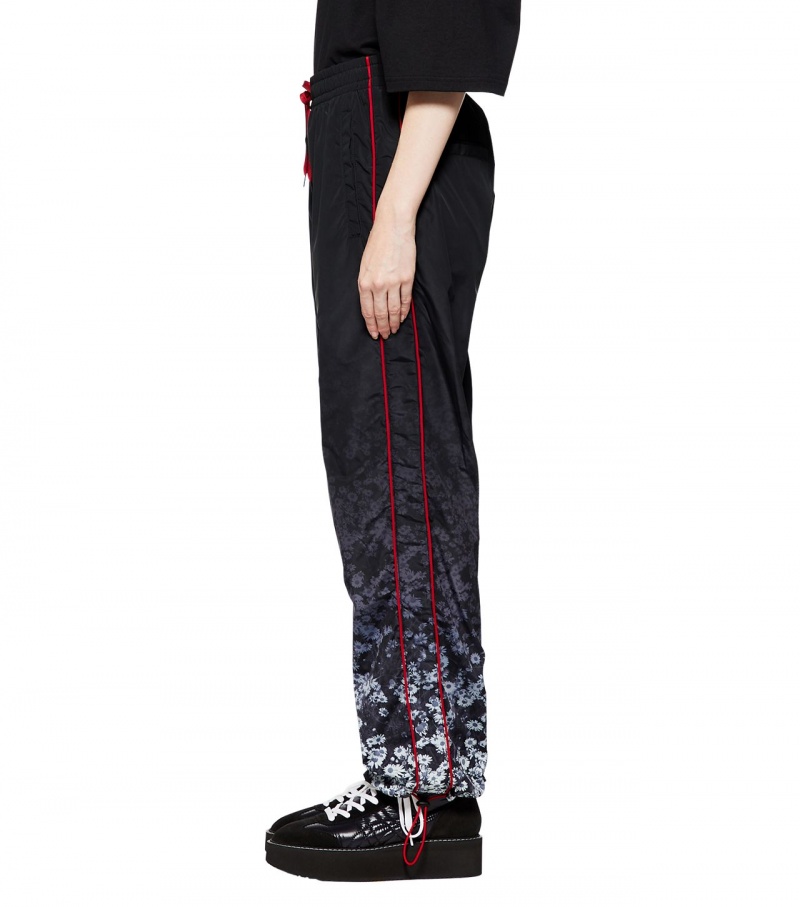 Black / Red Onitsuka Tiger P Track Pants | 29786-KYSZ