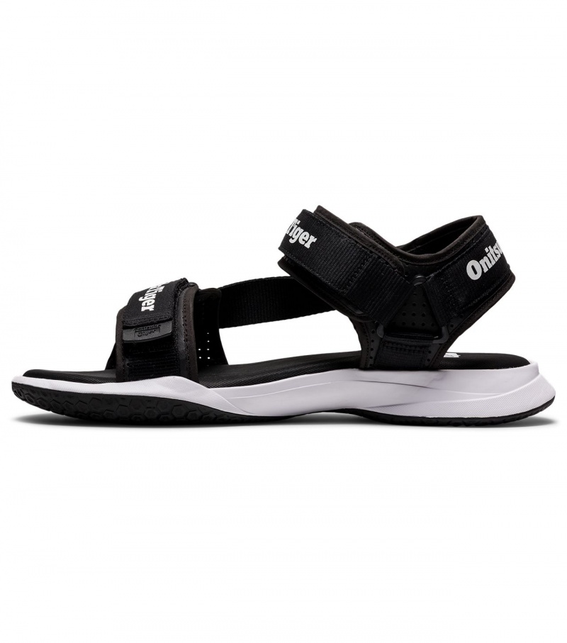 Black / White Onitsuka Tiger Ohbori Strap | 01342-PJSB