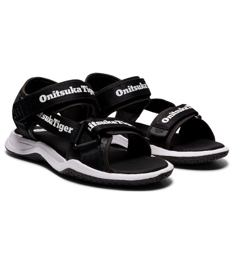 Black / White Onitsuka Tiger Ohbori Strap | 06923-XAUP