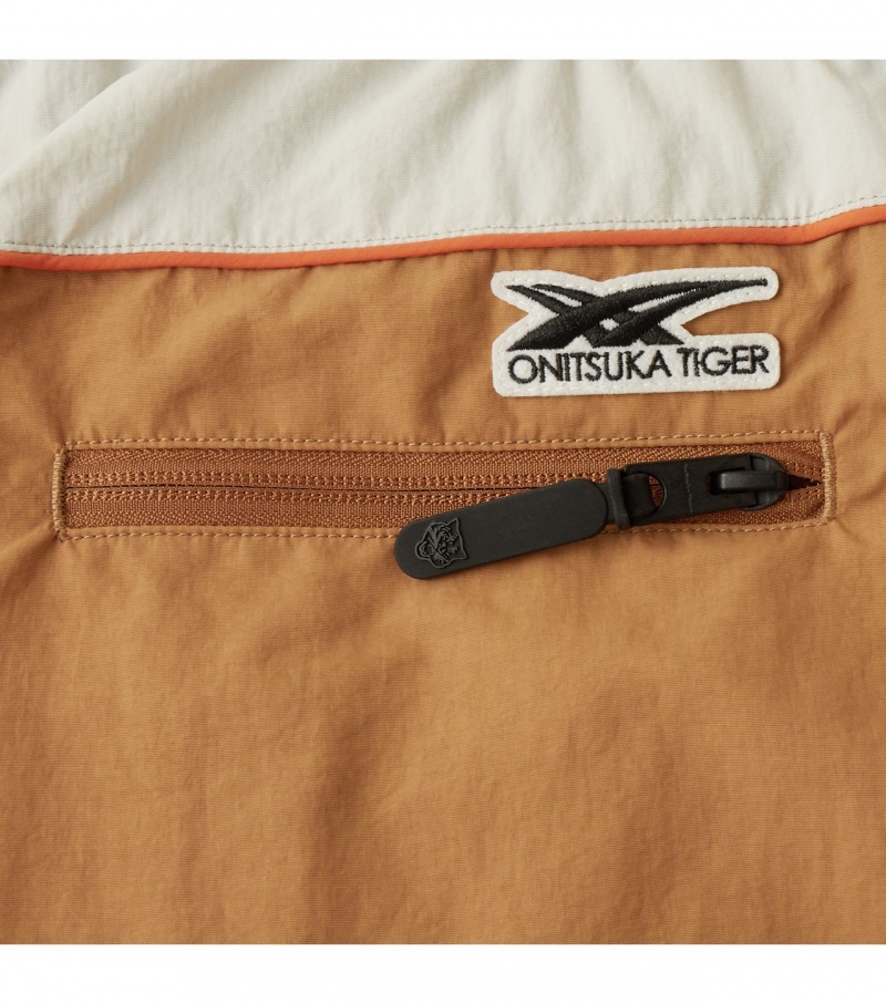 Brown Onitsuka Tiger Shorts | 42609-FSCR