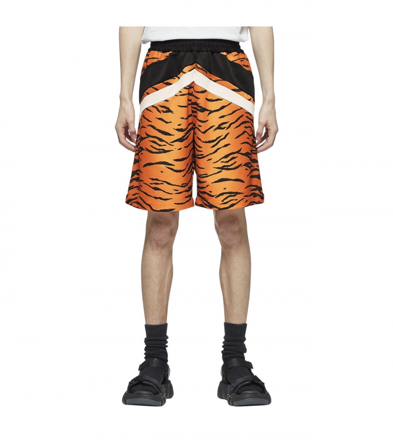 Brown / Black Onitsuka Tiger Shorts | 96217-CYIV