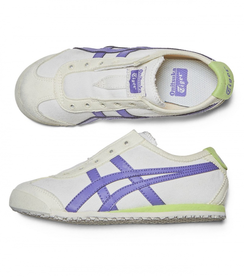 Cream / Blue Onitsuka Tiger Mexico 66 Slip-On | 91758-TUAG