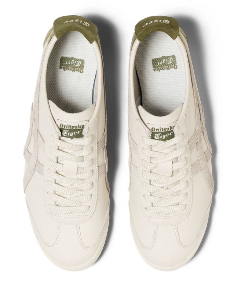 Cream / Brown Green Onitsuka Tiger Mexico 66 | 26801-YAUB