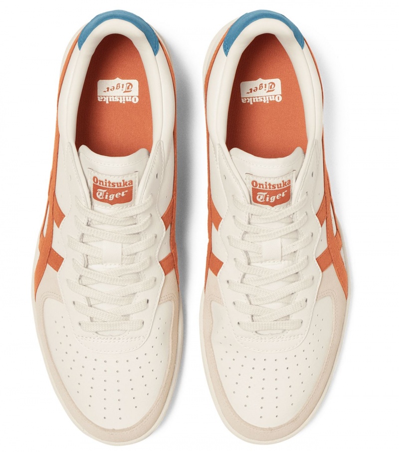 Cream / Red Orange Onitsuka Tiger Gsm | 04175-ZOQR