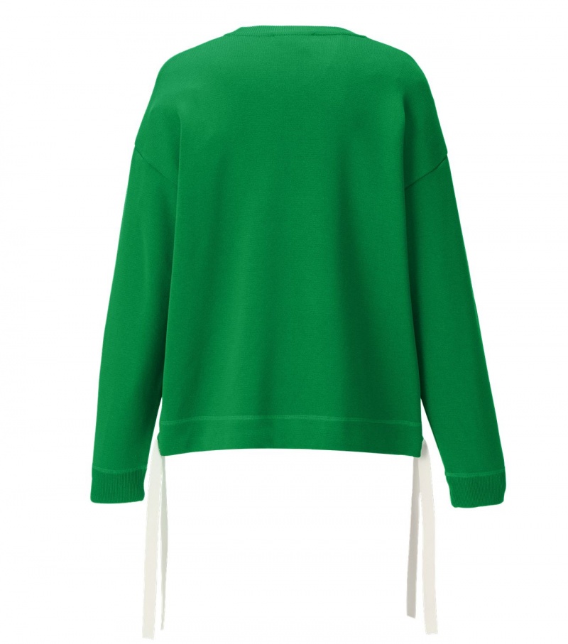 Green Onitsuka Tiger Ls Knit Tops | 92587-AUTO