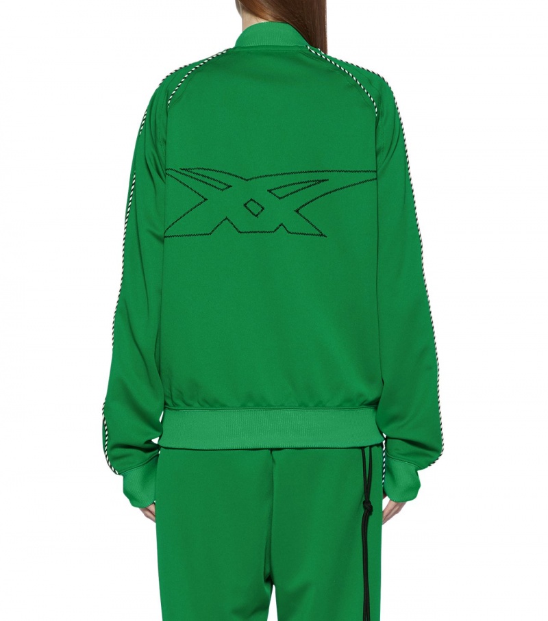 Green Onitsuka Tiger Track Tops | 24857-RZLH