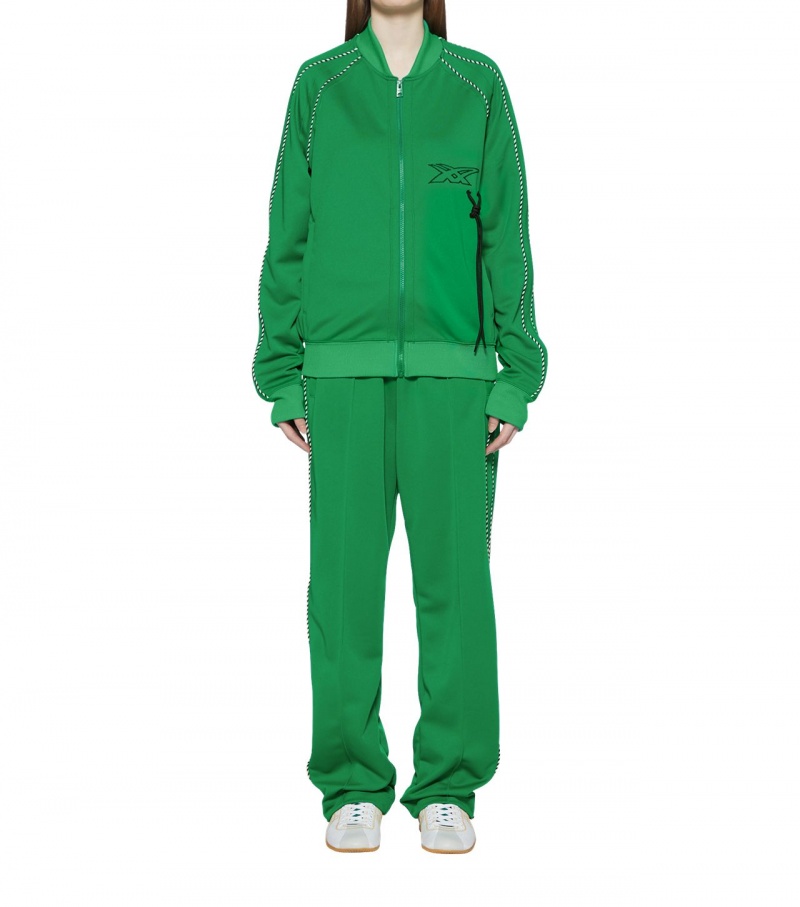 Green Onitsuka Tiger Track Tops | 24857-RZLH