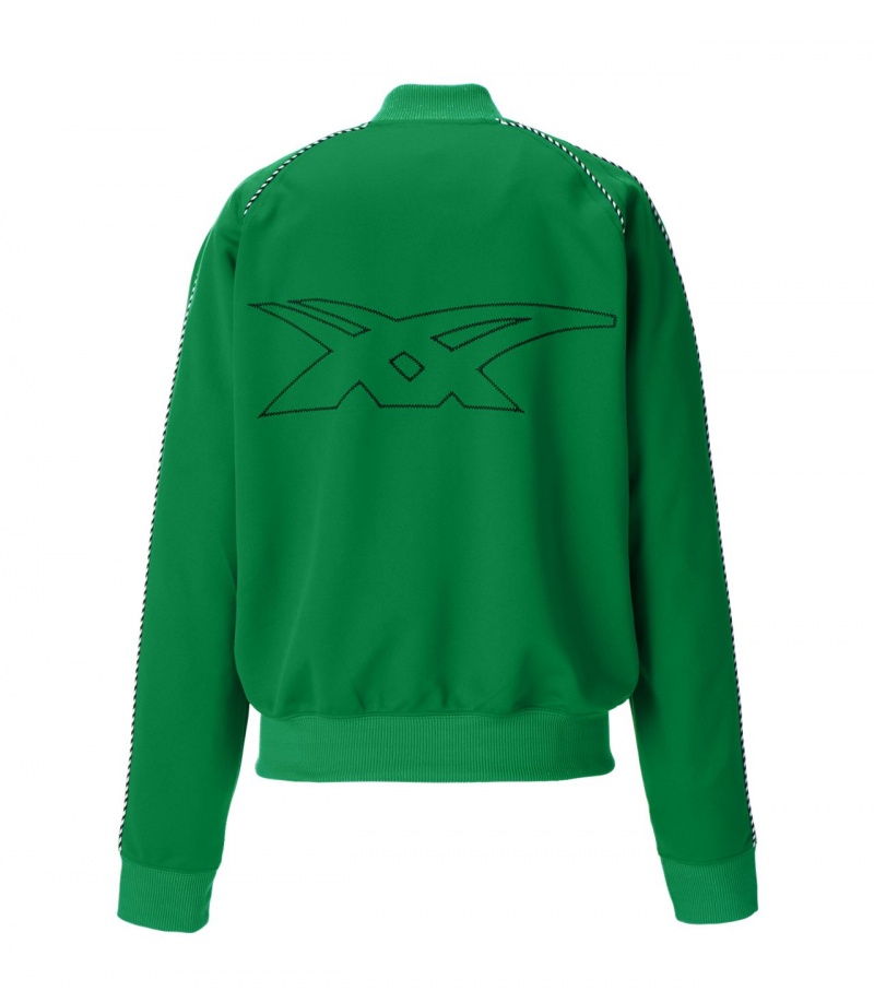 Green Onitsuka Tiger Track Tops | 24857-RZLH