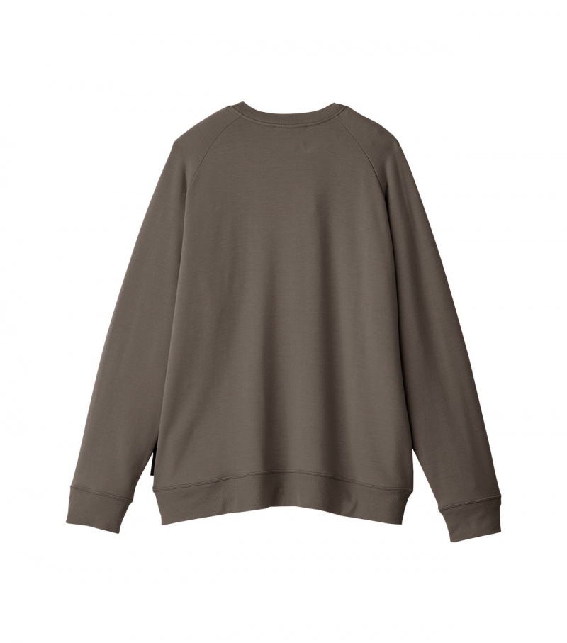 Grey Onitsuka Tiger Sweatshirts | 75268-DXRZ