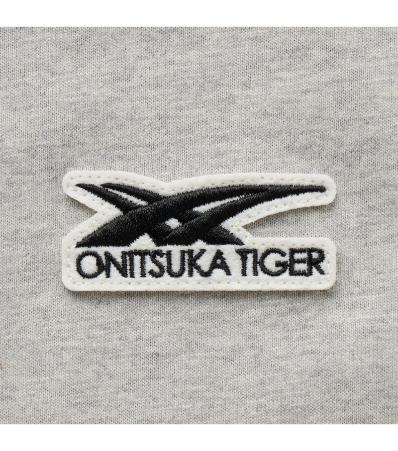 Grey Onitsuka Tiger T Shirts | 07541-YRVC