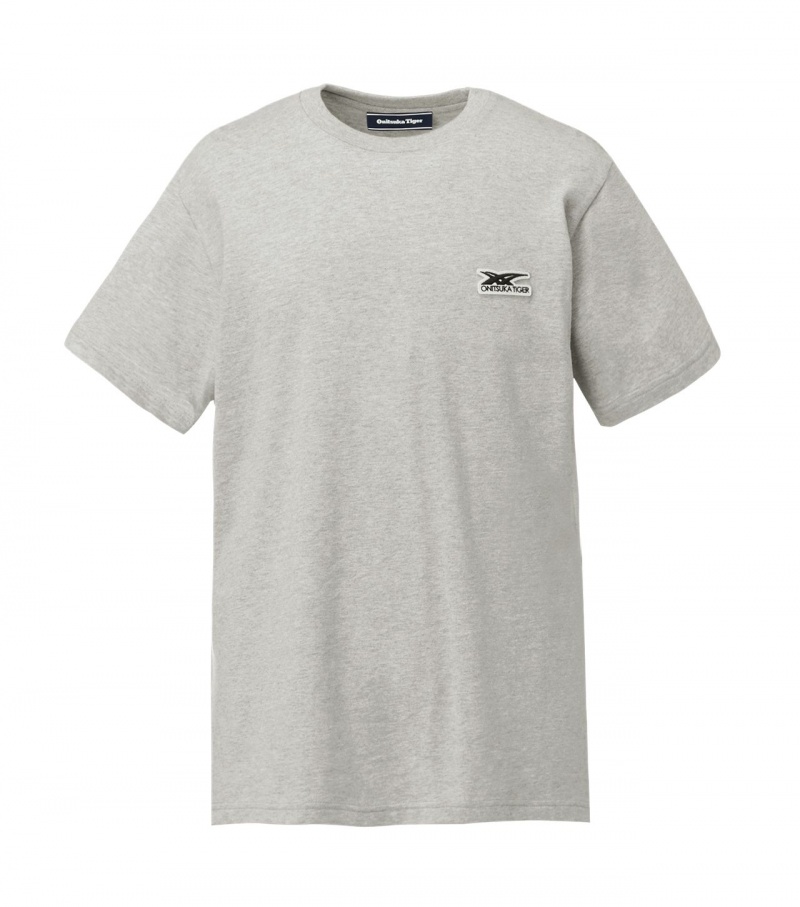 Grey Onitsuka Tiger T Shirts | 07541-YRVC