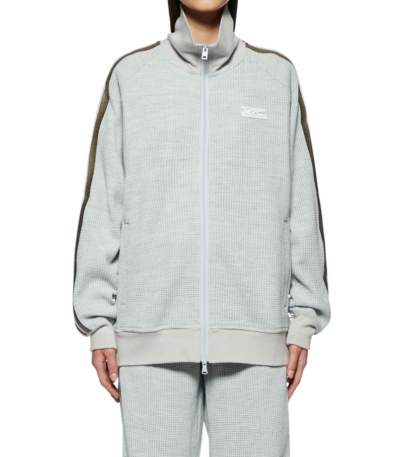 Grey Onitsuka Tiger Track Tops | 61245-PBWJ