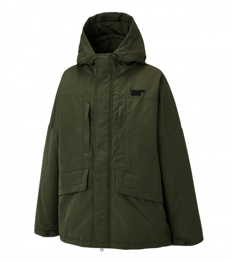 Khaki Onitsuka Tiger Down Jackets | 27968-ISHO