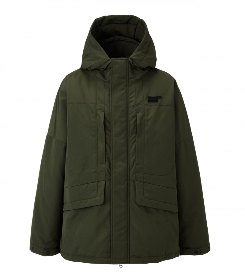 Khaki Onitsuka Tiger Down Jackets | 27968-ISHO