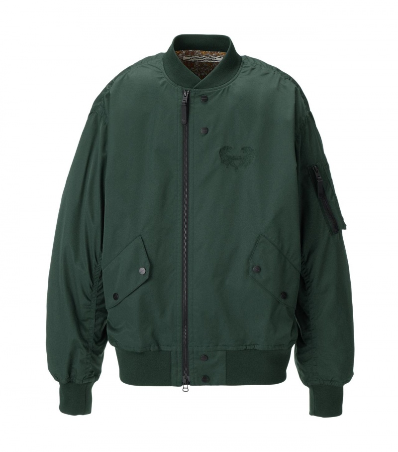 Khaki Onitsuka Tiger P Bomber Jackets | 98521-LRHS