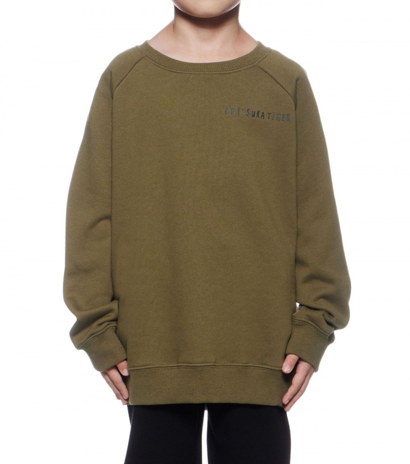 Khaki Onitsuka Tiger Sweat Tops | 23847-KRPJ