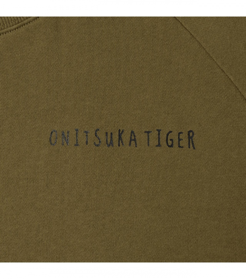 Khaki Onitsuka Tiger Sweat Tops | 65879-LUSY