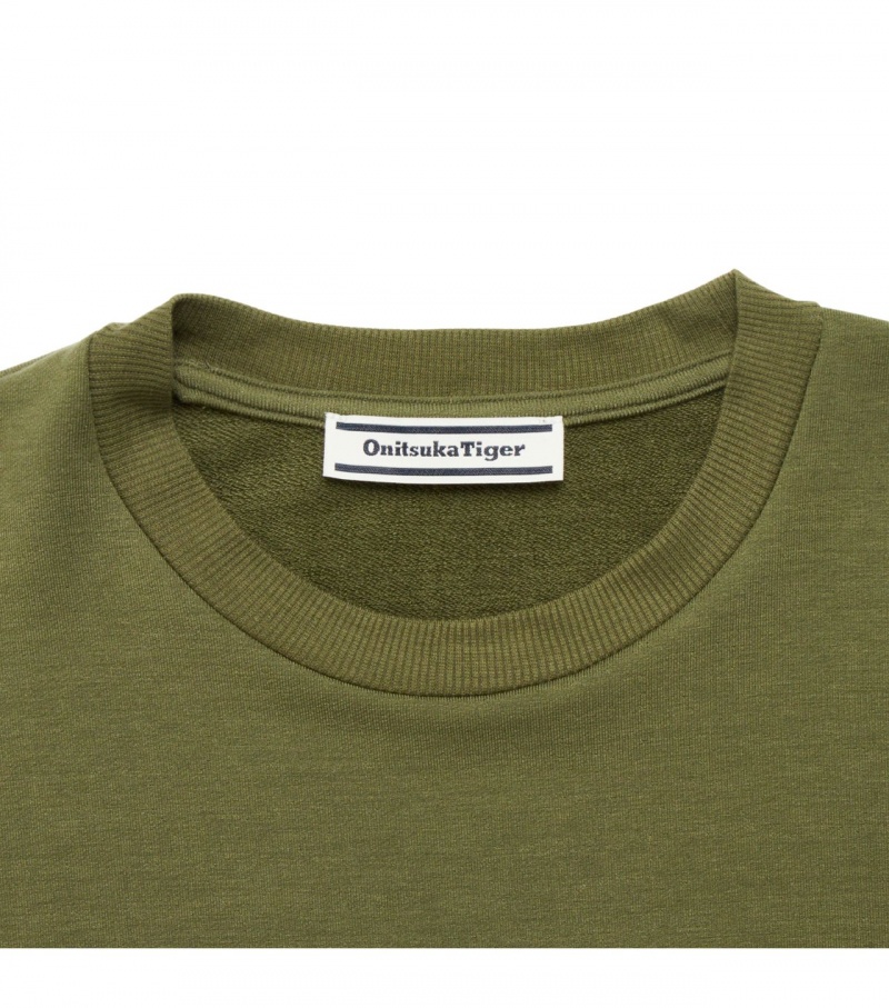 Khaki Onitsuka Tiger T Shirts | 01586-OIHL