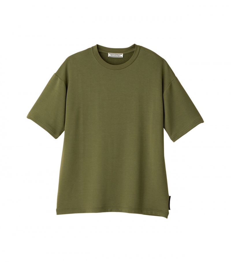 Khaki Onitsuka Tiger T Shirts | 01586-OIHL