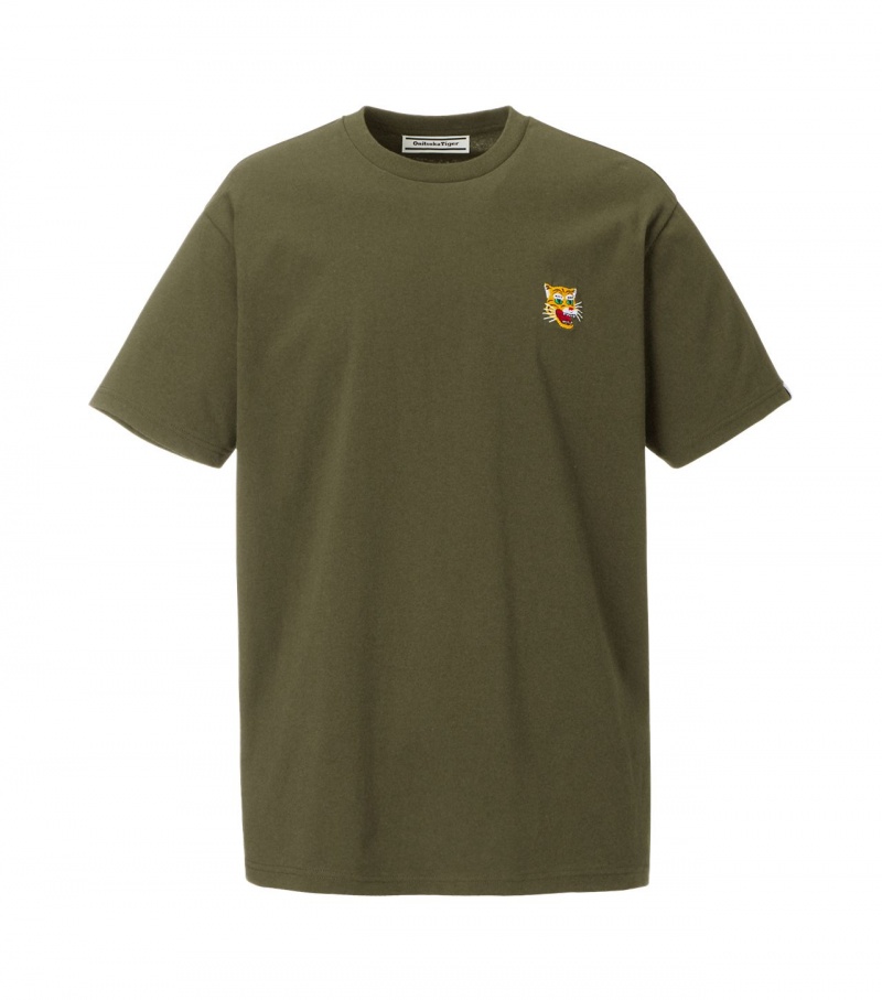 Khaki Onitsuka Tiger T Shirts | 59864-FYNR