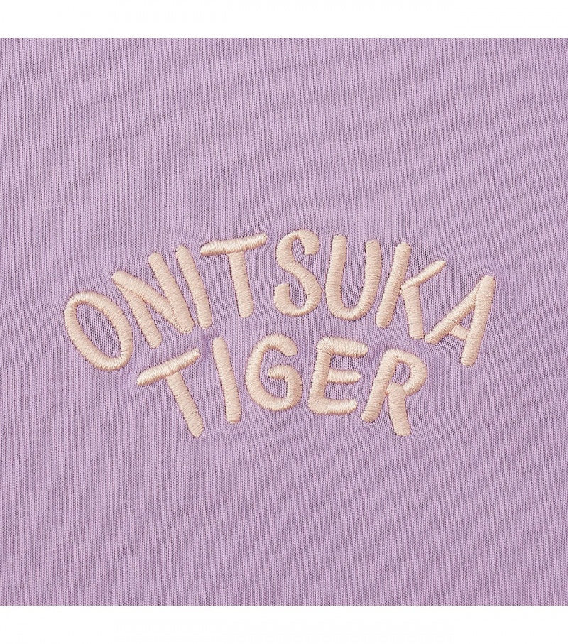 Lavender Onitsuka Tiger Graphic T Shirts | 08951-WRGM