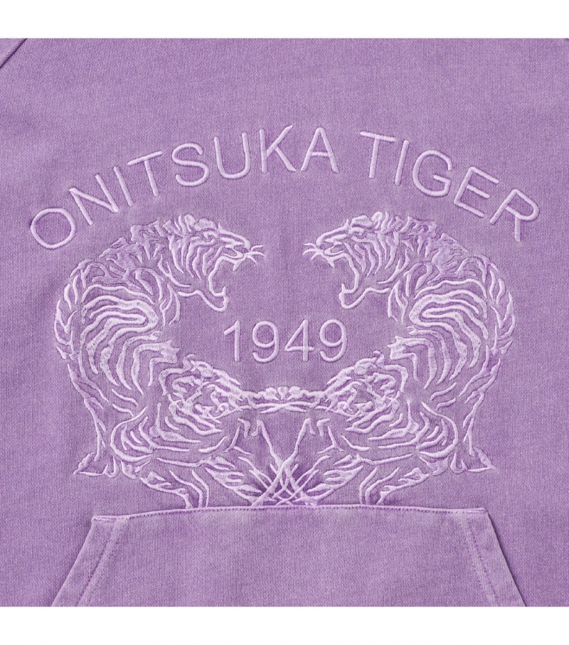 Lavender Onitsuka Tiger Sweat Hoodie | 90134-VASY