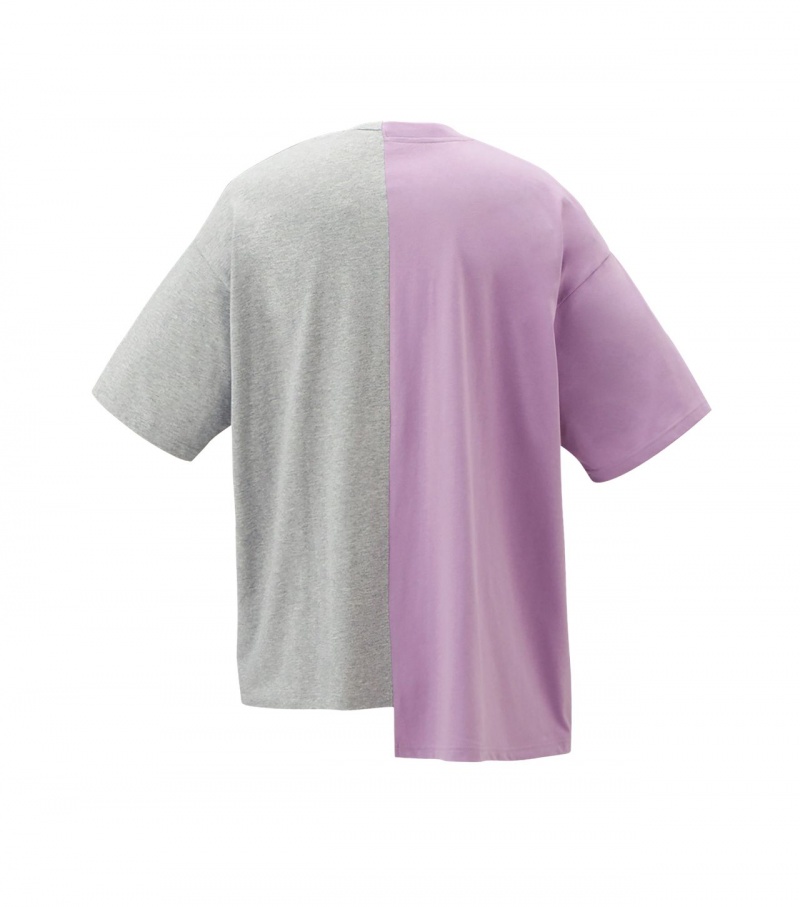 Lavender / Grey Onitsuka Tiger Graphic T Shirts | 21497-NFEH