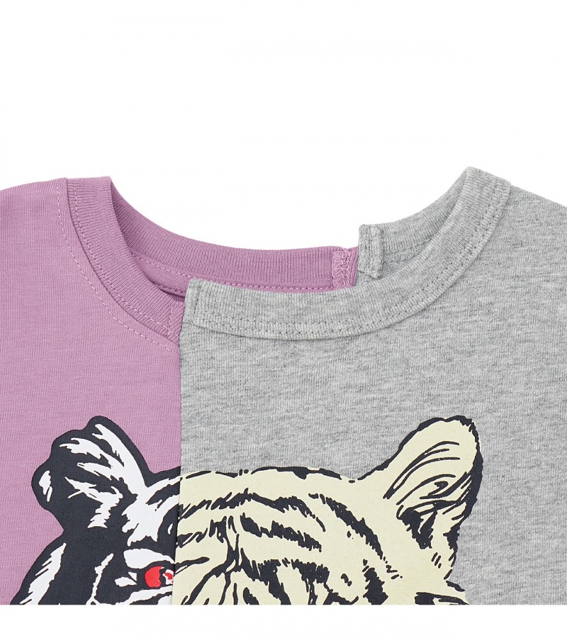 Lavender / Grey Onitsuka Tiger Graphic T Shirts | 21509-STBR