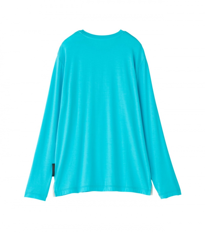 Light Blue Onitsuka Tiger Sweatshirts | 93514-WXHE