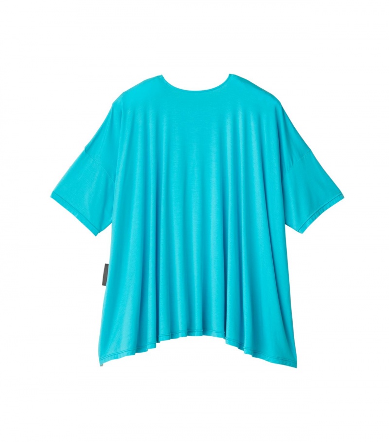 Light Blue Onitsuka Tiger T Shirts | 49786-ZQPD