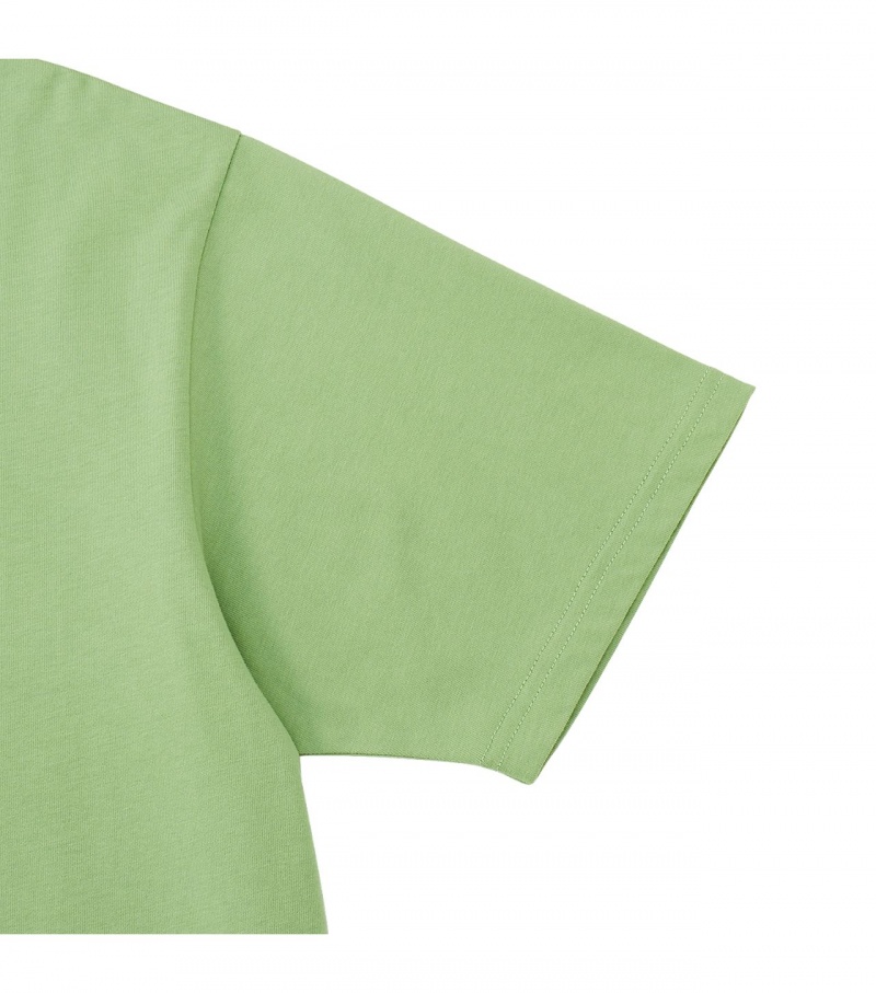 Light Green Onitsuka Tiger Graphic T Shirts | 48729-WFED