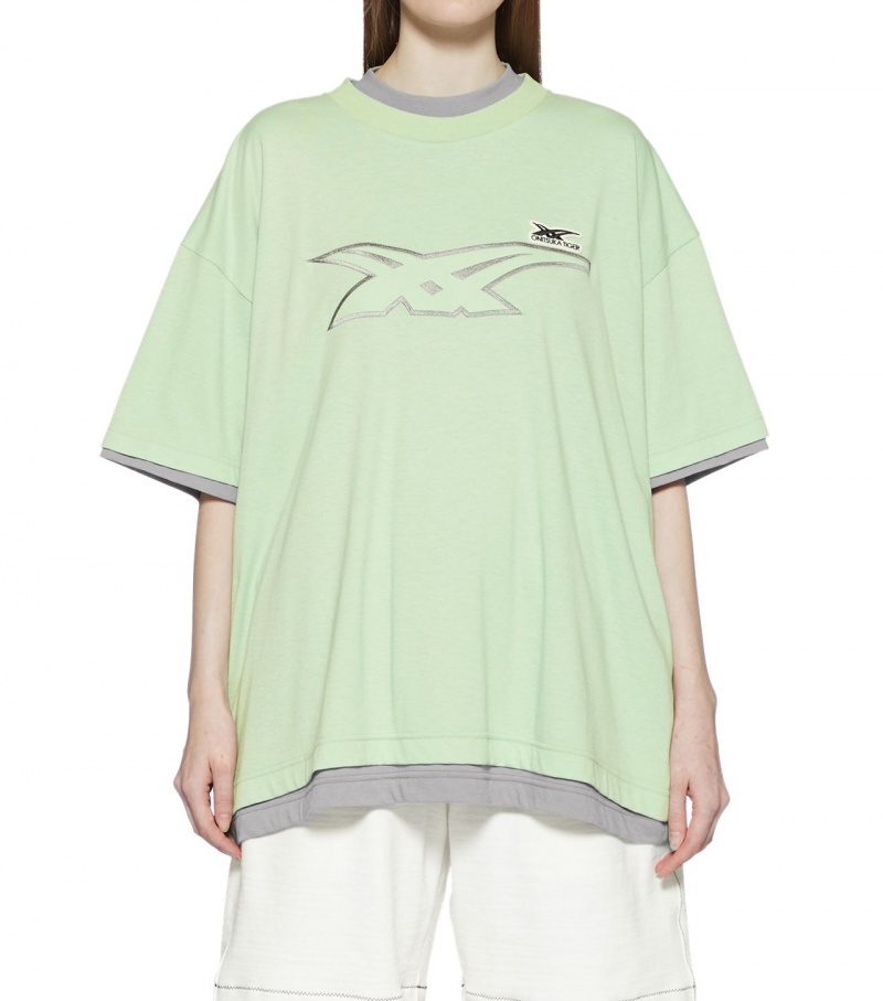 Light Green / Grey Onitsuka Tiger Ss Tops | 40536-ZKWD