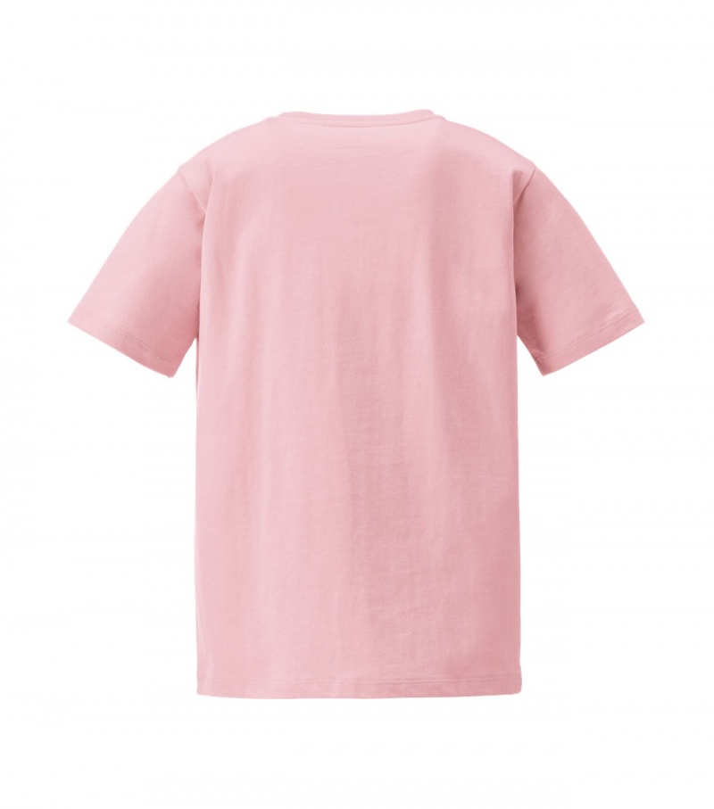 Light Pink Onitsuka Tiger Graphic T Shirts | 57601-PCAU