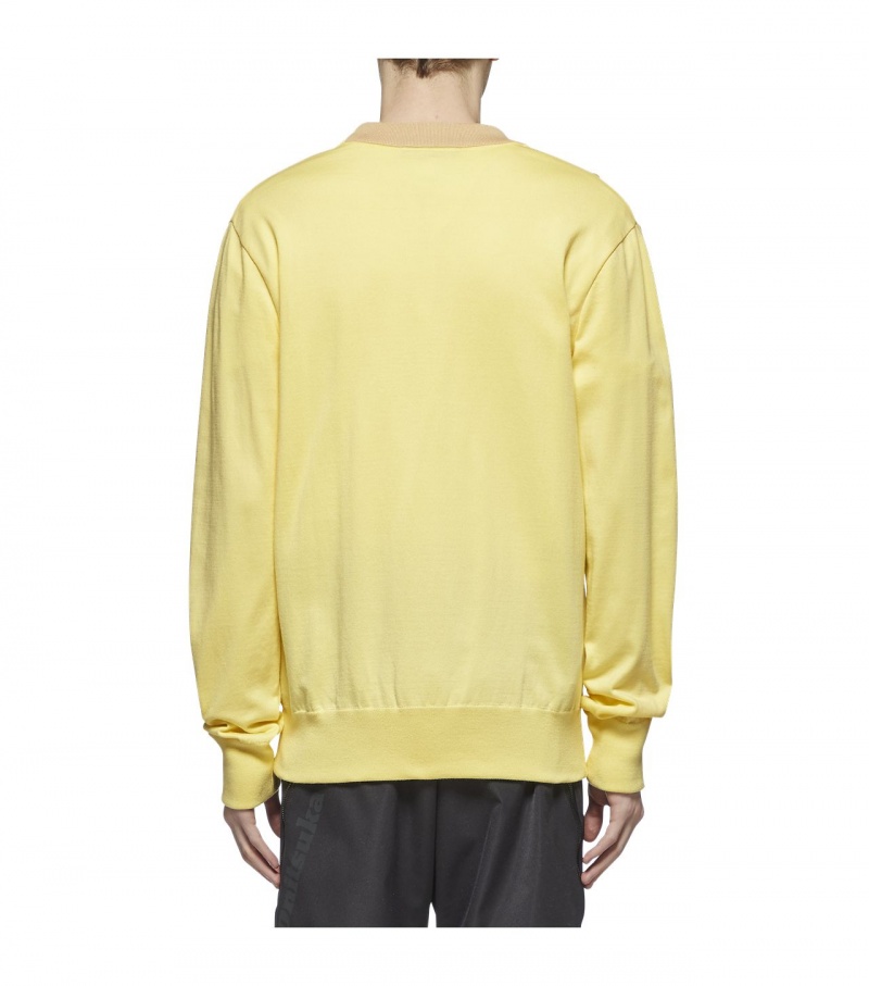 Light Yellow Onitsuka Tiger Cardigan | 36718-SNUH