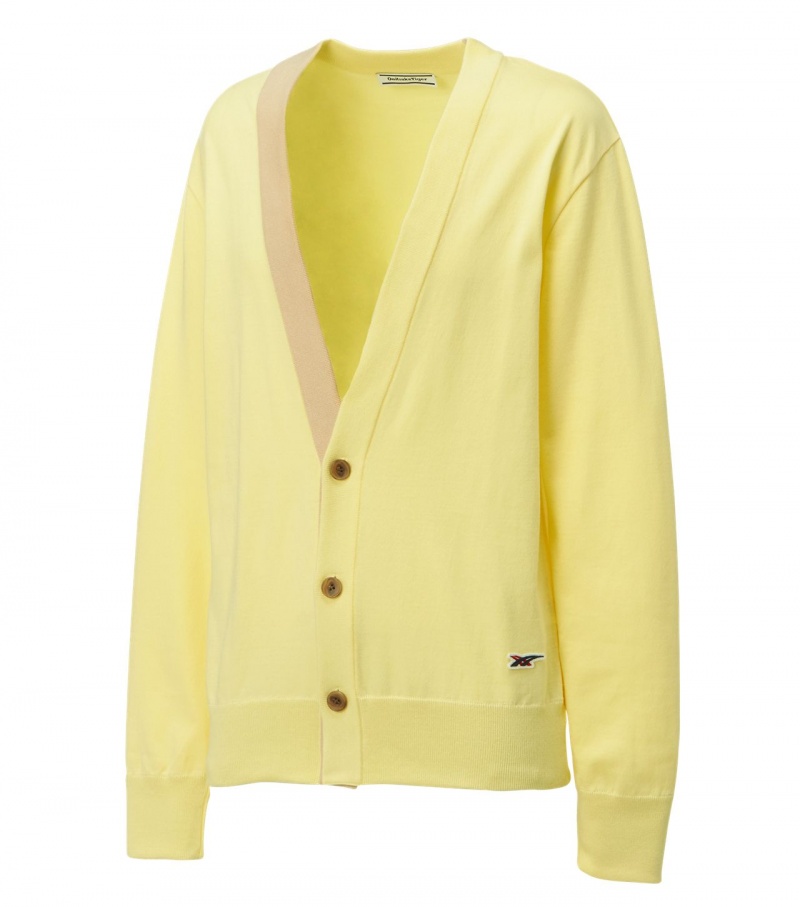 Light Yellow Onitsuka Tiger Cardigan | 96320-OGJL